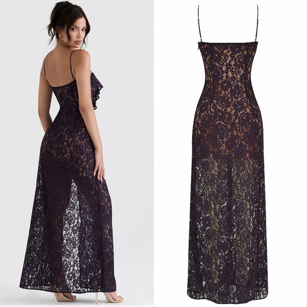 House of CB Malia Night shade lace maxi dress - Picture 2 of 16